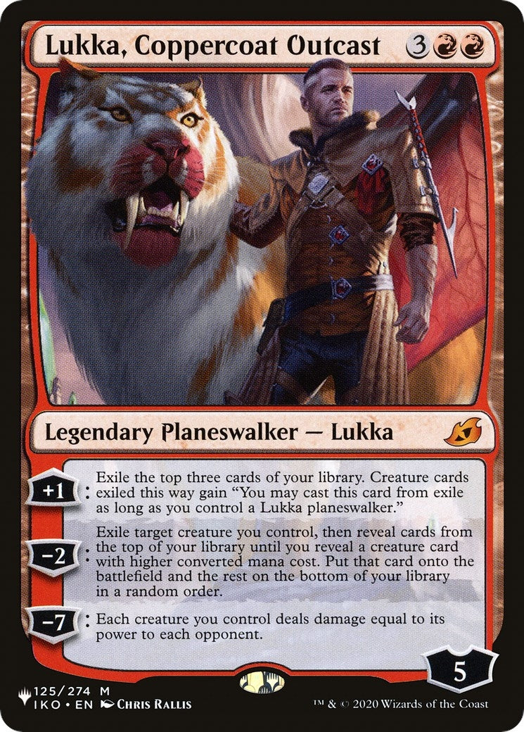 Image for Lukka, Coppercoat Outcast (125/274) [The List Reprints] - Magic: The Gathering