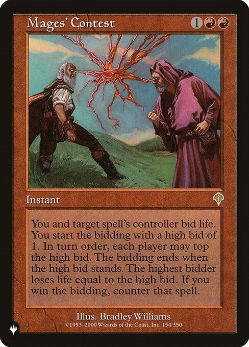 Image for Mages' Contest (154/350) [The List Reprints] - Magic: The Gathering