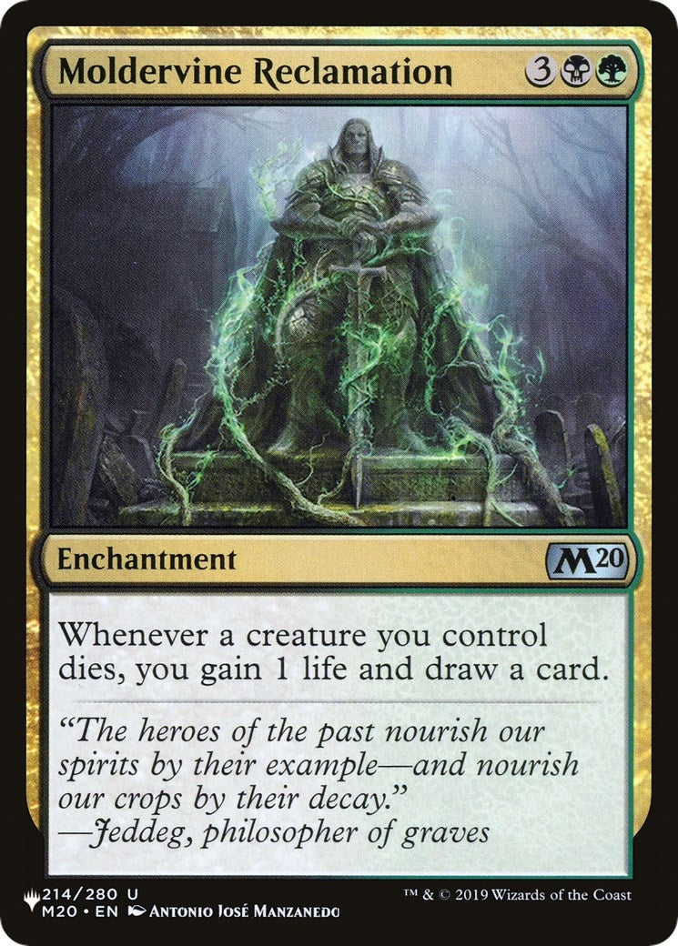 Image for Moldervine Reclamation (214/280) [The List Reprints] - Magic: The Gathering