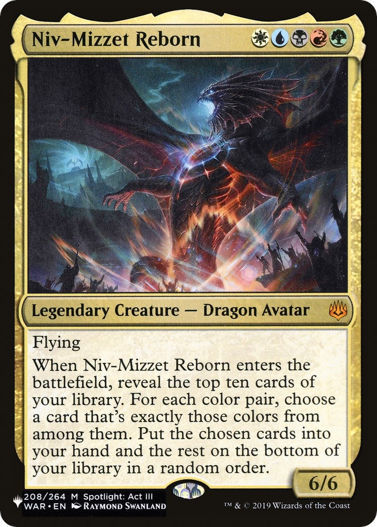 Image for Niv-Mizzet Reborn (208/264) [The List Reprints] - Magic: The Gathering