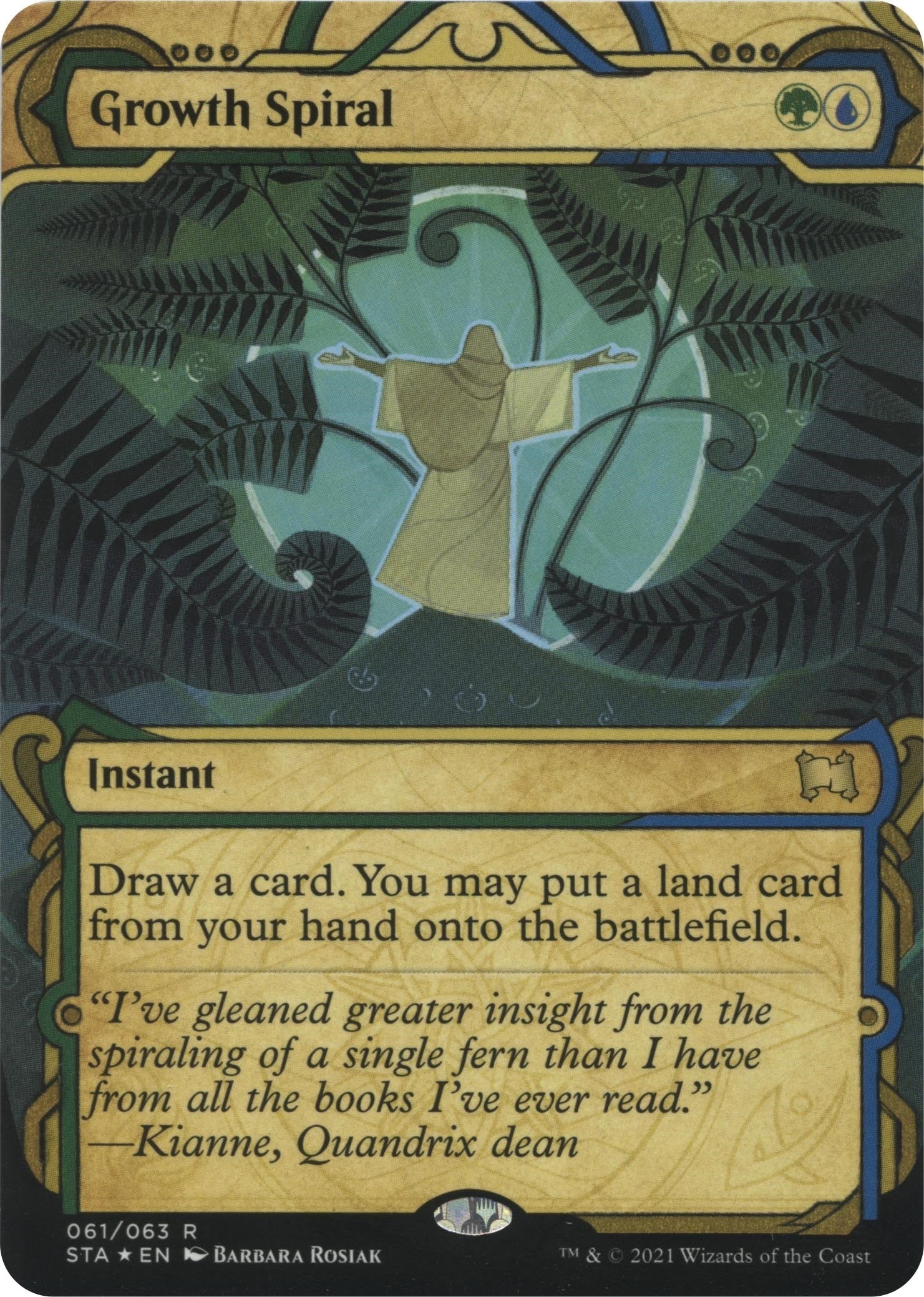 Image for Growth Spiral (Foil Etched) (61) [Strixhaven: Mystical Archives] - Magic: The Gathering