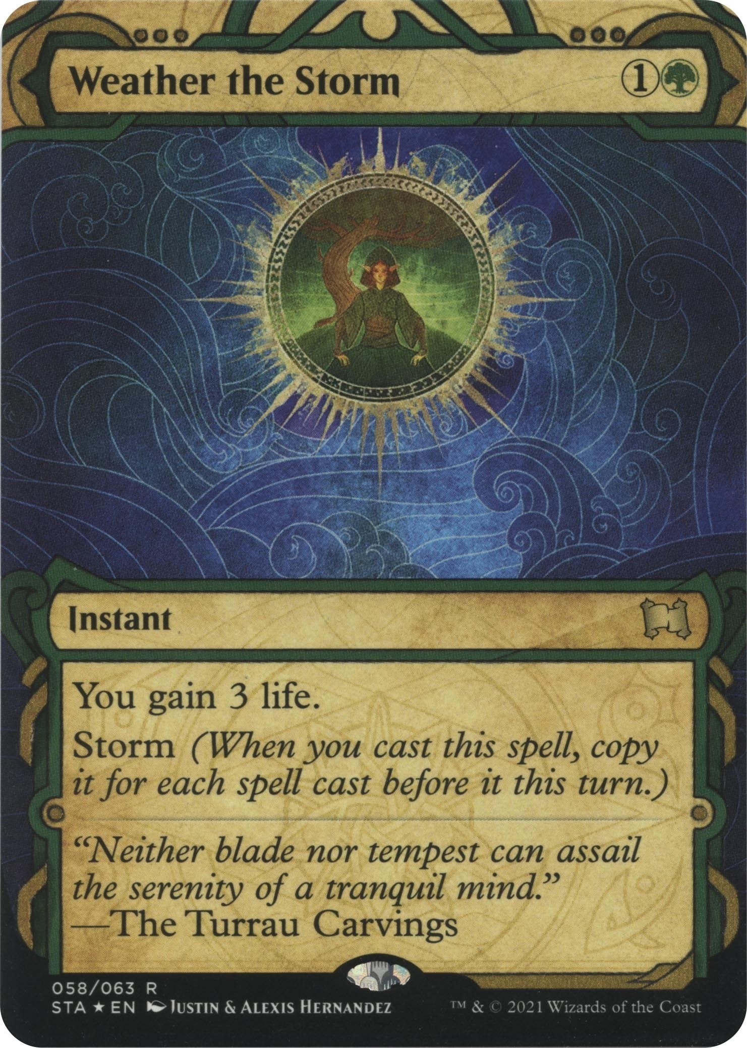Image for Weather the Storm (Foil Etched) (58) [Strixhaven: Mystical Archives] - Magic: The Gathering