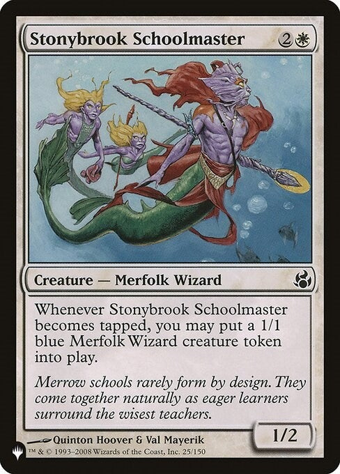 Image for Stonybrook Schoolmaster (25/150) [The List Reprints] - Magic: The Gathering