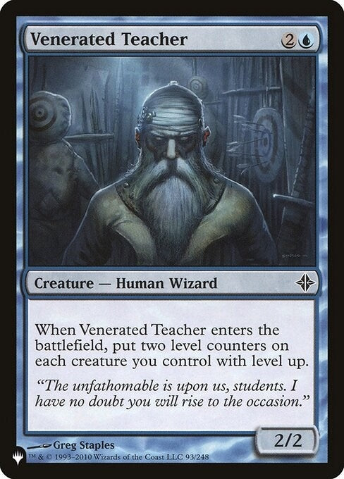 Image for Venerated Teacher (93/248) [The List Reprints] - Magic: The Gathering