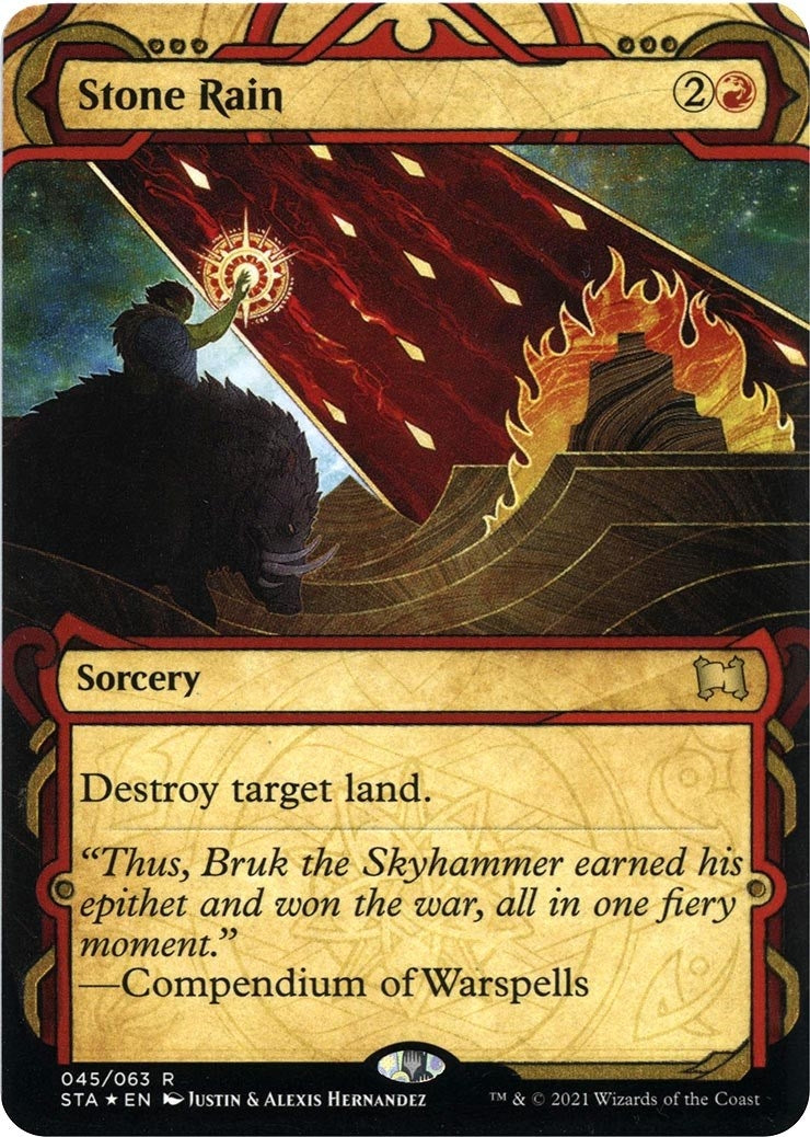 Image for Stone Rain (Foil Etched) (45) [Strixhaven: Mystical Archives] - Magic: The Gathering
