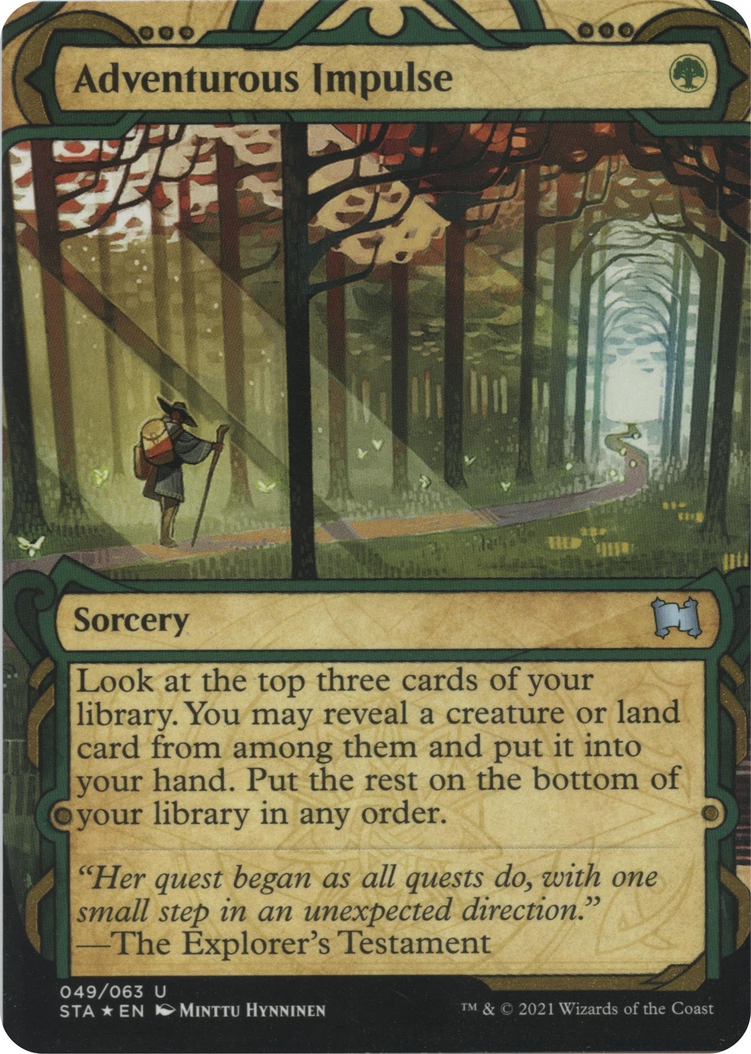 Image for Adventurous Impulse (Foil Etched) (49) [Strixhaven: Mystical Archives] - Magic: The Gathering
