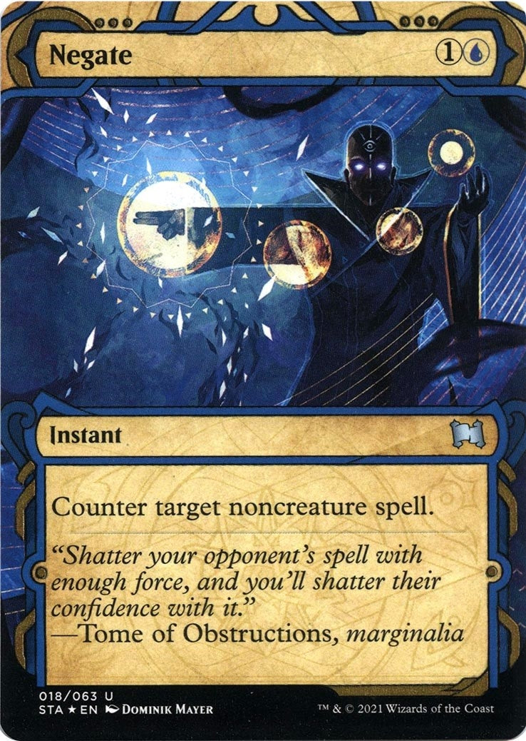 Image for Negate (Foil Etched) (18) [Strixhaven: Mystical Archives] - Magic: The Gathering