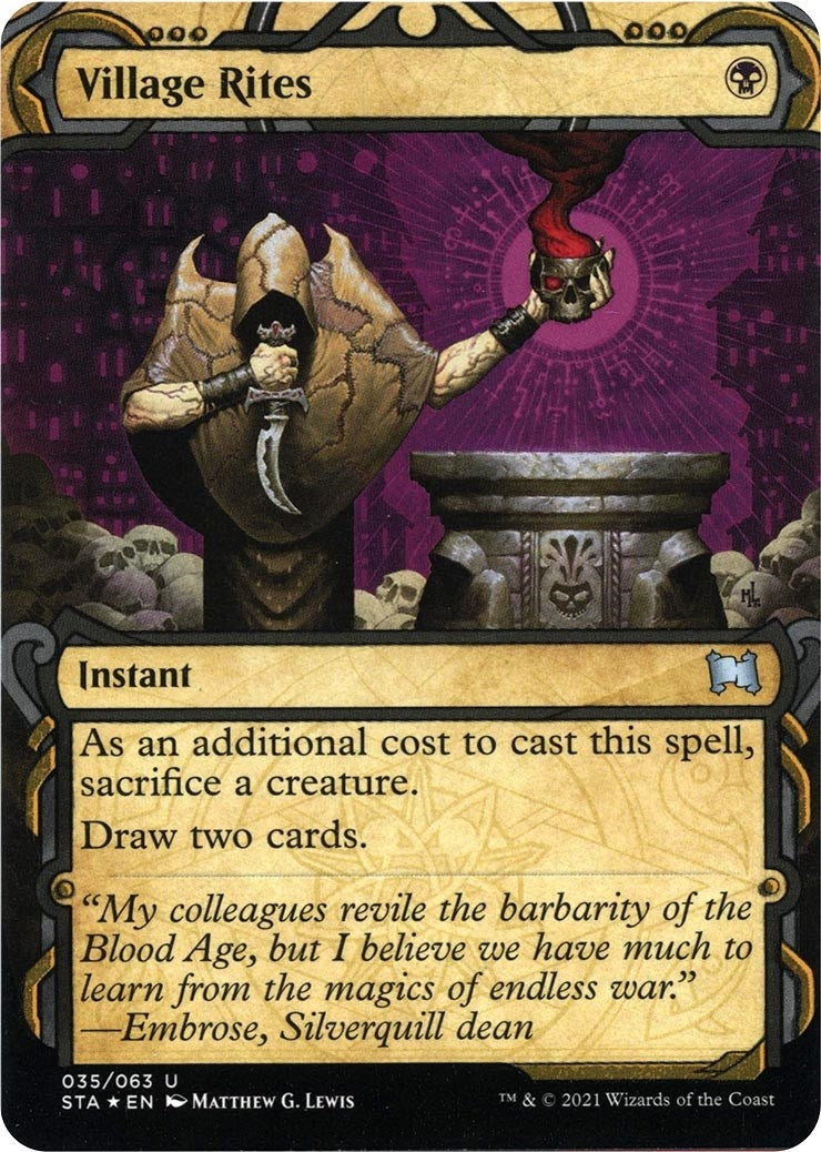 Image for Village Rites (Foil Etched) (35) [Strixhaven: Mystical Archives] - Magic: The Gathering