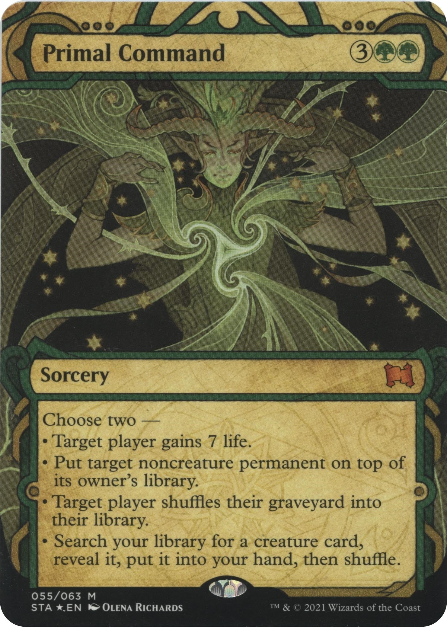 Image for Primal Command (Foil Etched) (55) [Strixhaven: Mystical Archives] - Magic: The Gathering