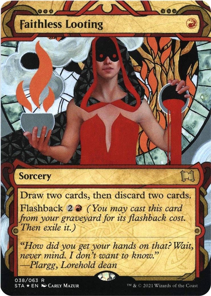 Image for Faithless Looting (Foil Etched) (38) [Strixhaven: Mystical Archives] - Magic: The Gathering