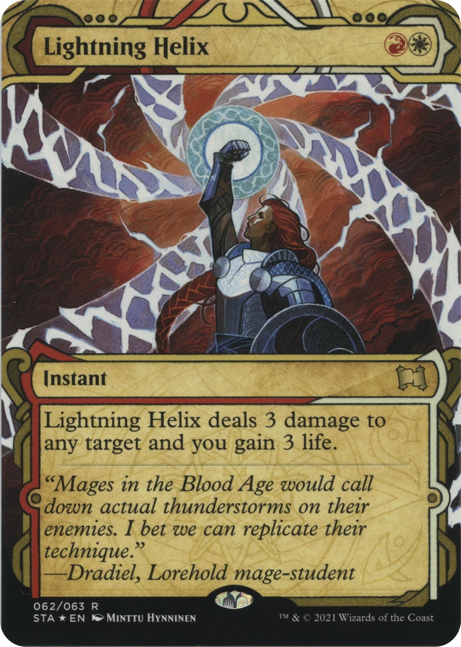 Image for Lightning Helix (Foil Etched) (62) [Strixhaven: Mystical Archives] - Magic: The Gathering