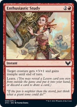 Image for Enthusiastic Study (99) [Strixhaven: School of Mages] - Magic: The Gathering