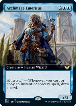 Image for Archmage Emeritus (Extended Art) (295) [Strixhaven: School of Mages] - Magic: The Gathering
