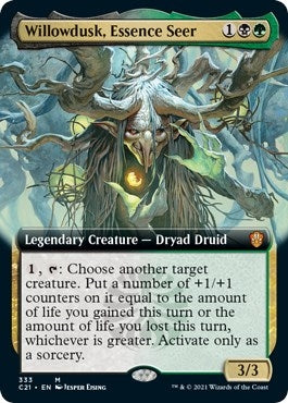 Image for Willowdusk, Essence Seer (Extended Art) (333) [Commander 2021] - Magic: The Gathering