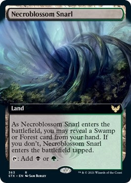 Image for Necroblossom Snarl (Extended Art) (363) [Strixhaven: School of Mages] - Magic: The Gathering