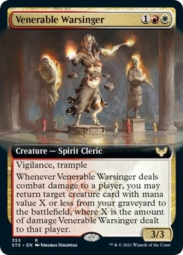 Image for Venerable Warsinger (Extended Art) (355) [Strixhaven: School of Mages] - Magic: The Gathering