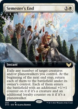 Image for Semester's End (Extended Art) (292) [Strixhaven: School of Mages] - Magic: The Gathering