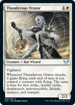 Image for Thunderous Orator (35) [Strixhaven: School of Mages] - Magic: The Gathering