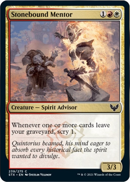 Image for Stonebound Mentor (239) [Strixhaven: School of Mages] - Magic: The Gathering