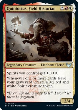 Image for Quintorius, Field Historian (220) [Strixhaven: School of Mages] - Magic: The Gathering