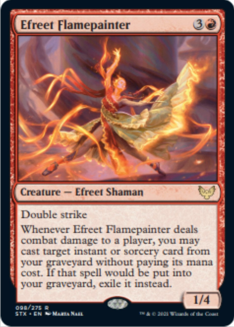 Image for Efreet Flamepainter (98) [Strixhaven: School of Mages] - Magic: The Gathering