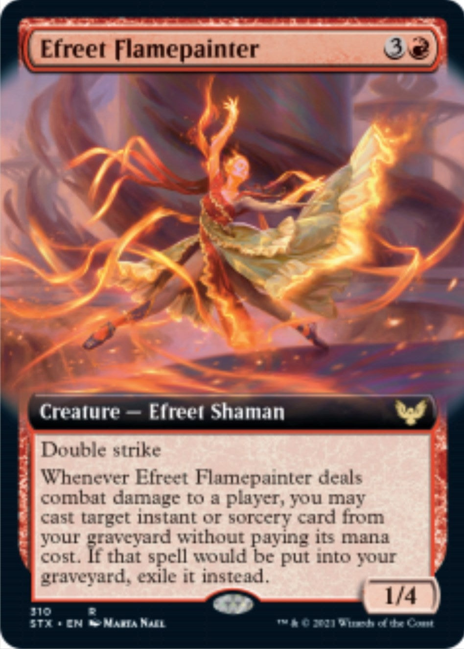 Image for Efreet Flamepainter (Extended Art) (310) [Strixhaven: School of Mages] - Magic: The Gathering