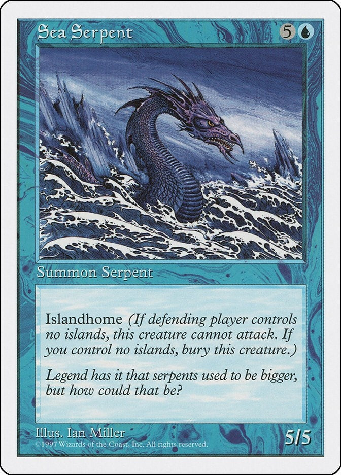 Image for Sea Serpent [Fifth Edition] - Magic: The Gathering