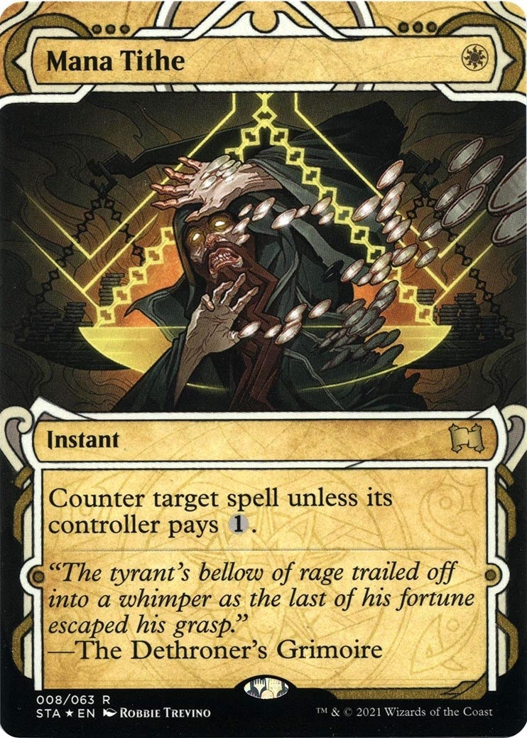 Image for Mana Tithe (Foil Etched) (8) [Strixhaven: Mystical Archives] - Magic: The Gathering