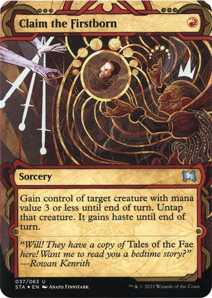 Image for Claim the Firstborn (Foil Etched) (37) [Strixhaven: Mystical Archives] - Magic: The Gathering
