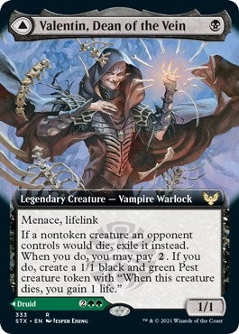 Valentin, Dean of the Vein (Extended Art) (333) [Strixhaven: School of Mages]
