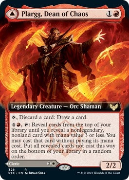Image for Plargg, Dean of Chaos (Extended Art) (328) [Strixhaven: School of Mages] - Magic: The Gathering