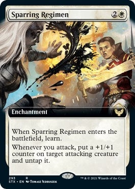 Image for Sparring Regimen (Extended Art) (293) [Strixhaven: School of Mages] - Magic: The Gathering