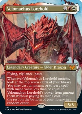 Image for Velomachus Lorehold (Borderless) (283) [Strixhaven: School of Mages] - Magic: The Gathering