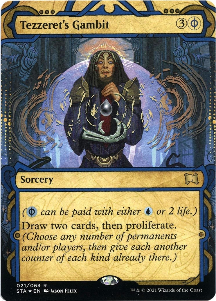 Image for Tezzeret's Gambit (Foil Etched) (21) [Strixhaven: Mystical Archives] - Magic: The Gathering