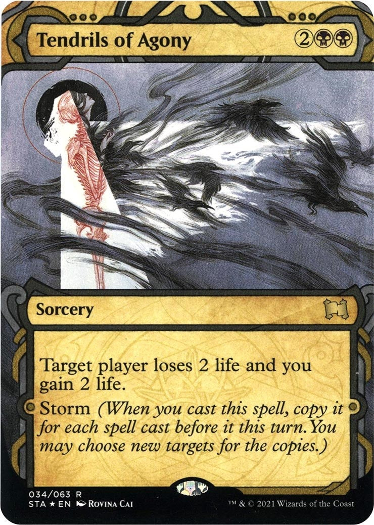Image for Tendrils of Agony (Foil Etched) (34) [Strixhaven: Mystical Archives] - Magic: The Gathering