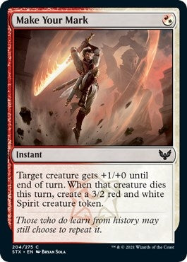 Image for Make Your Mark (204) [Strixhaven: School of Mages] - Magic: The Gathering
