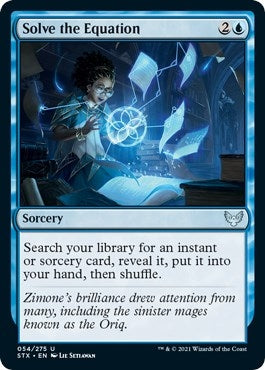 Image for Solve the Equation (54) [Strixhaven: School of Mages] - Magic: The Gathering