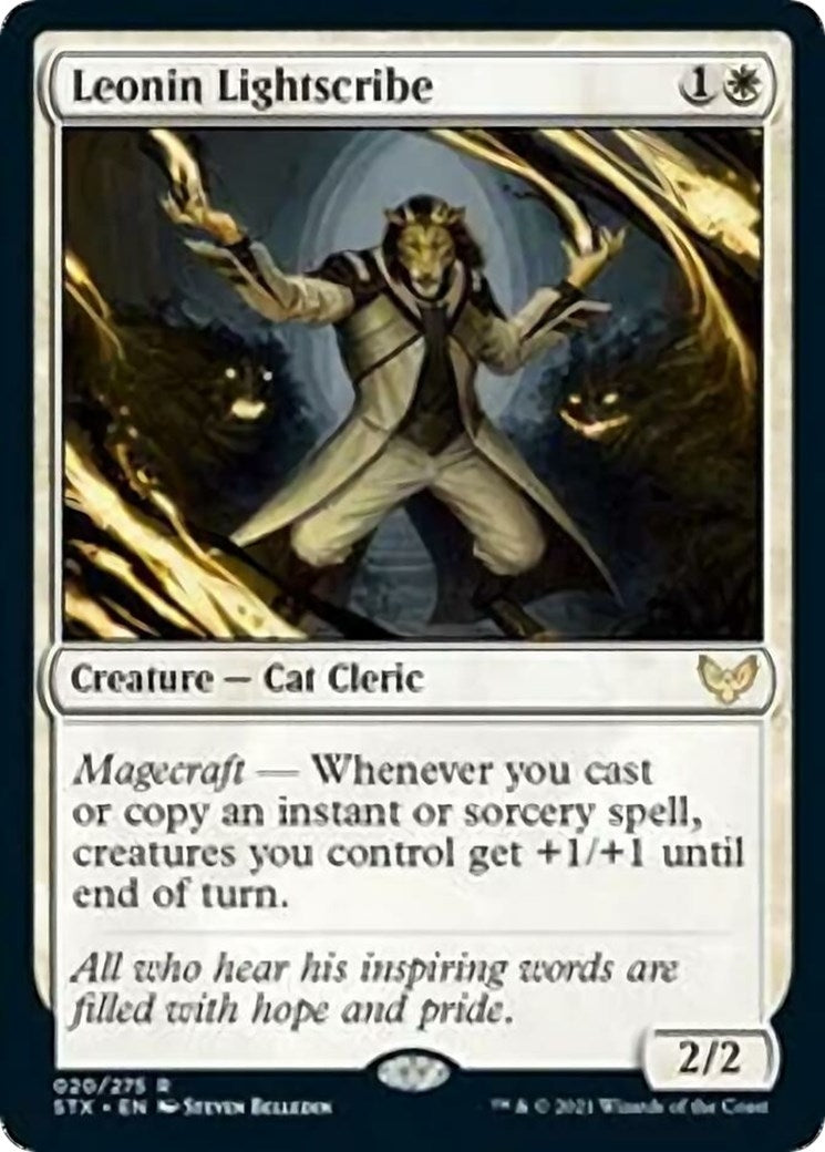 Image for Leonin Lightscribe (20) [Strixhaven: School of Mages] - Magic: The Gathering