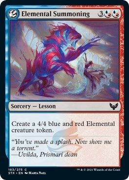 Image for Elemental Summoning (183) [Strixhaven: School of Mages] - Magic: The Gathering