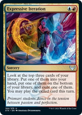 Image for Expressive Iteration (186) [Strixhaven: School of Mages] - Magic: The Gathering