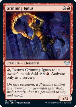 Image for Grinning Ignus (104) [Strixhaven: School of Mages] - Magic: The Gathering