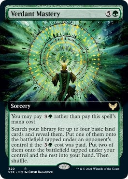 Image for Verdant Mastery (Extended Art) (320) [Strixhaven: School of Mages] - Magic: The Gathering
