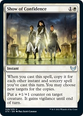Image for Show of Confidence (28) [Strixhaven: School of Mages] - Magic: The Gathering