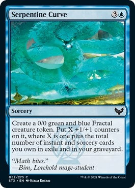 Image for Serpentine Curve (52) [Strixhaven: School of Mages] - Magic: The Gathering