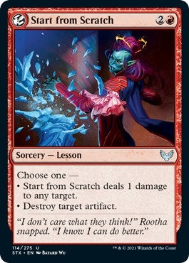 Image for Start from Scratch (114) [Strixhaven: School of Mages] - Magic: The Gathering
