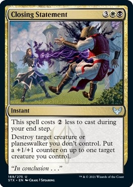 Image for Closing Statement (169) [Strixhaven: School of Mages] - Magic: The Gathering