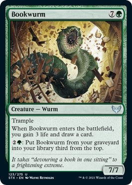 Image for Bookwurm (123) [Strixhaven: School of Mages] - Magic: The Gathering