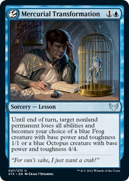 Image for Mercurial Transformation (47) [Strixhaven: School of Mages] - Magic: The Gathering