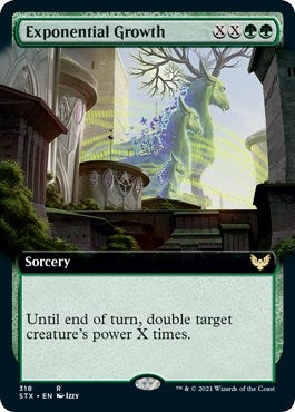 Image for Exponential Growth (Extended Art) (318) [Strixhaven: School of Mages] - Magic: The Gathering