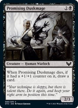 Image for Promising Duskmage (85) [Strixhaven: School of Mages] - Magic: The Gathering